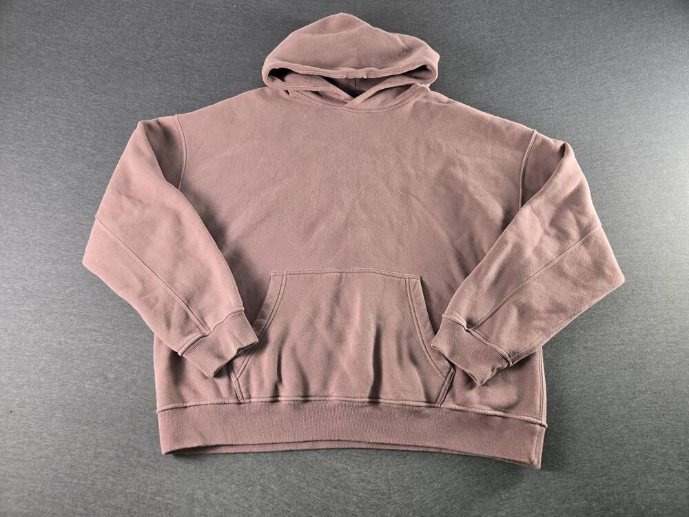 Abercrombie & Fitch Soft A&F Hoodie Womens Large Pink Fleece Oversized Pullover